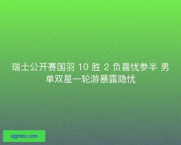 瑞士公开赛国羽 10 胜 2 负喜忧参半 男单双星一轮游暴露隐忧
