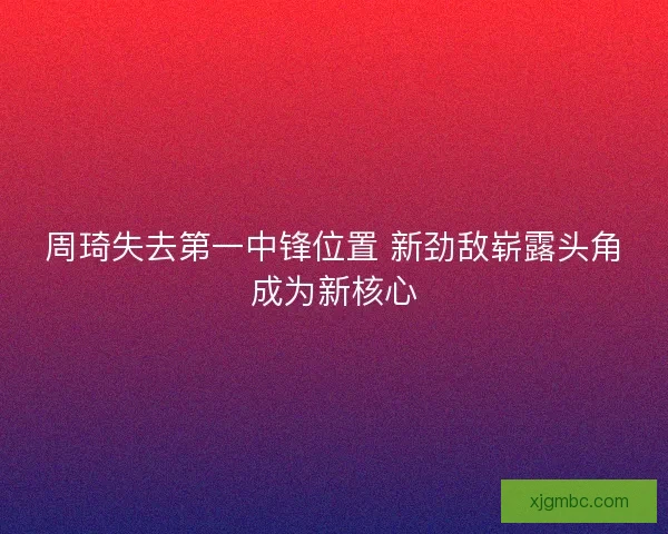 周琦失去第一中锋位置 新劲敌崭露头角成为新核心 周琦失去第一中锋位置 新劲敌崭露头角成为新核心